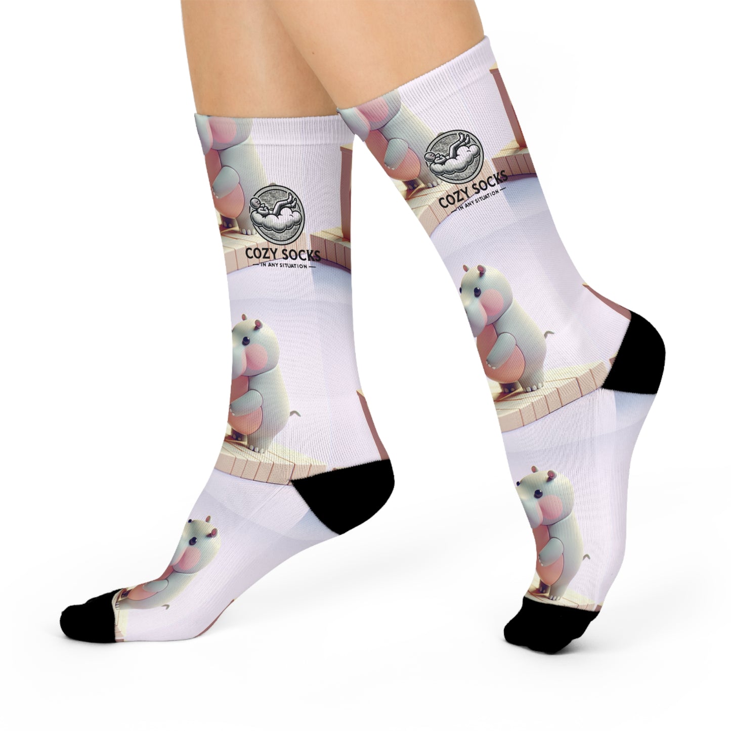 Piano Hippo Socks